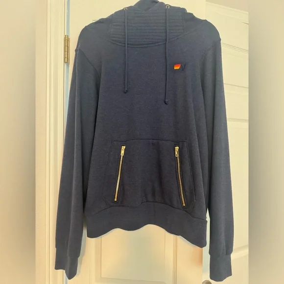 Aviator Nation Ninja Pullover Hoodie in Navy - Picture 3 of 6